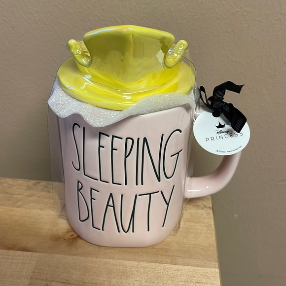 Rae Dunn Other - Rae Dunn Sleeping Beauty Pink Disney Princess Topped Mug